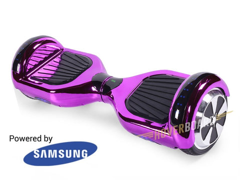 Latest Model 6.5" HOVERBOARD Chrome Purple Bluetooth and Speaker Hoverboard Segway